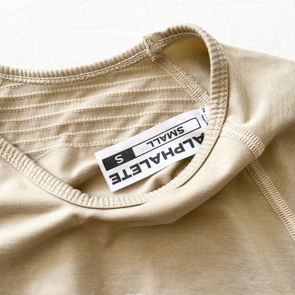 Alphalete AMPLIFY SS CROP size: S color : Hazelnut - Picture 4 of 6